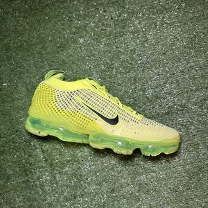 Nike Air Vapormax 2021 FK Flyknit Volt Green Neon Black FD0761-700 Men's Size 8